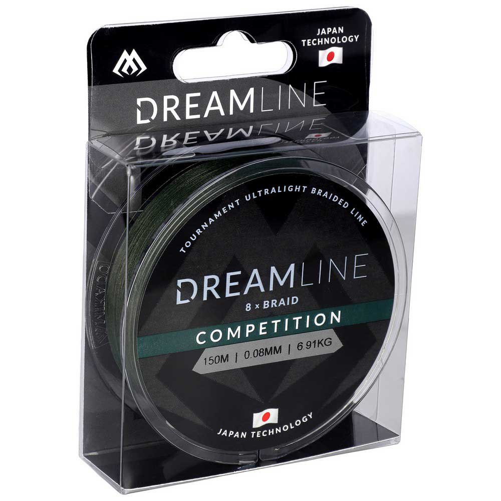 Купить Mikado ZDL000G-150-008 Dreamline Competition Плетеная леска 150 м Зеленый Green 0.080 mm  7ft.ru в интернет магазине Семь Футов