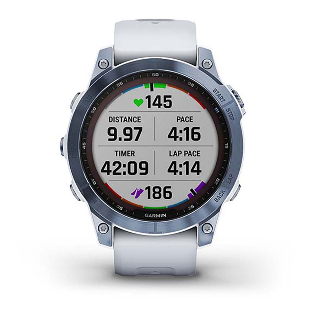 Купить Garmin 010-02540-25 Fenix 7 Sapphire Solar Часы Белая  Mineral Blue Titanium / Whitestone 7ft.ru в интернет магазине Семь Футов