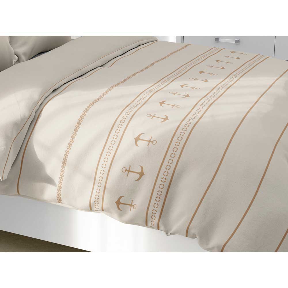 Купить Односпальное одеяло с наполнителем Marine Business Santorini 53641 2700x1400мм из бежевого хлопка 7ft.ru в интернет магазине Семь Футов