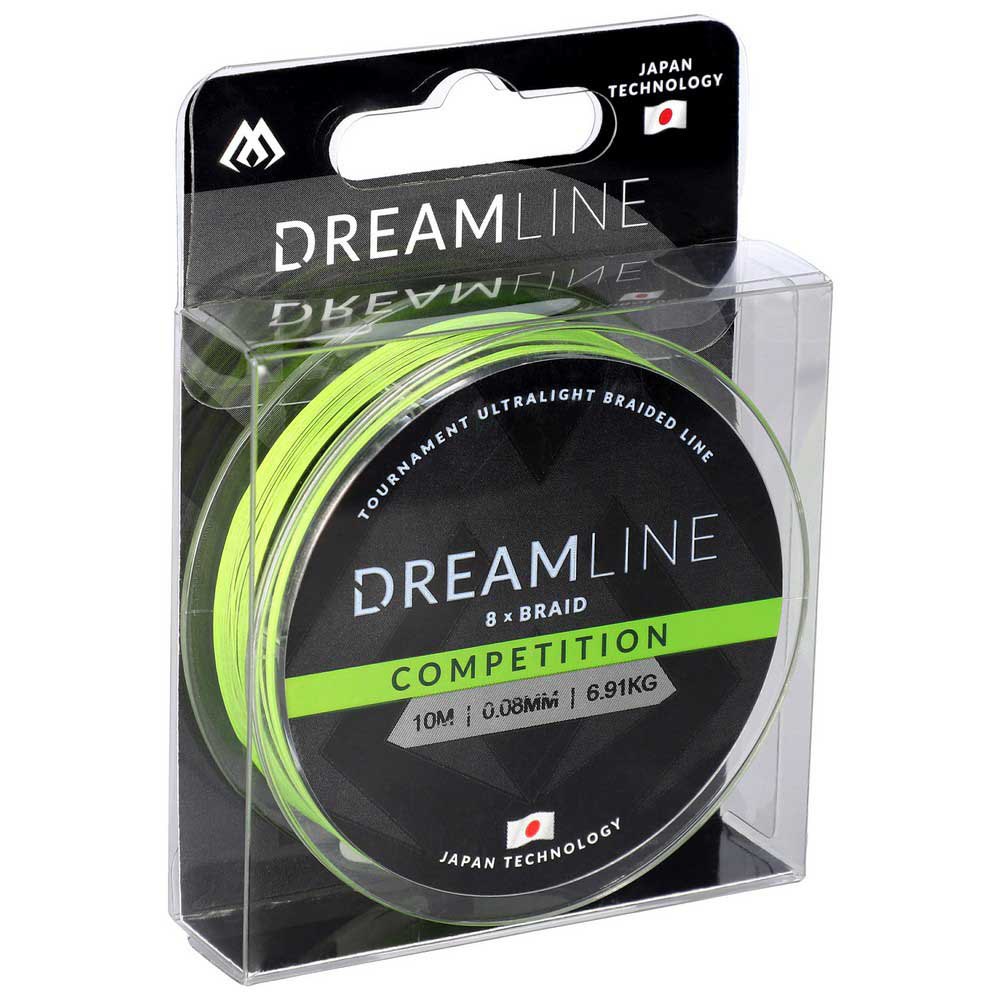 Купить Mikado ZDL000FG-10-018 Dreamline Competition Плетеная леска 10 м Зеленый Fluo Green 0.180 mm  7ft.ru в интернет магазине Семь Футов