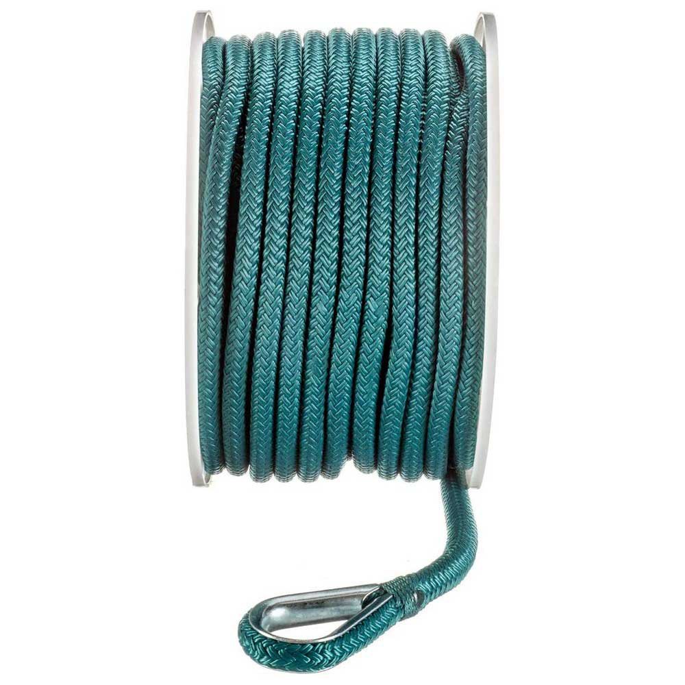 Купить Seachoice 50-42211 Nylon Анкерная веревка с двойной оплеткой 30.5 m Зеленый Teal 3/8´´  7ft.ru в интернет магазине Семь Футов