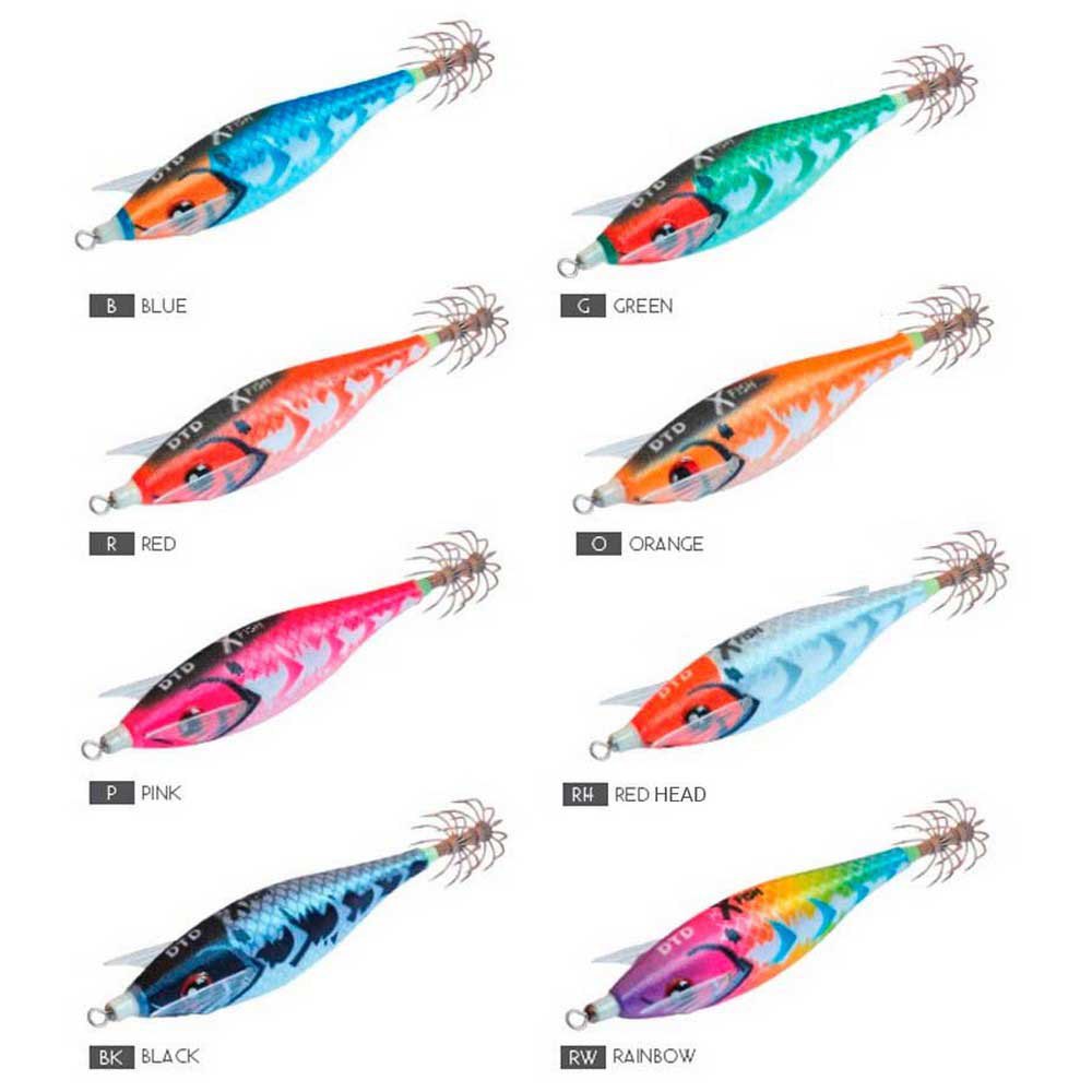Купить DTD 10844RW X Fish Bukva 2.5 Кальмар Черный  Rainbow 7ft.ru в интернет магазине Семь Футов