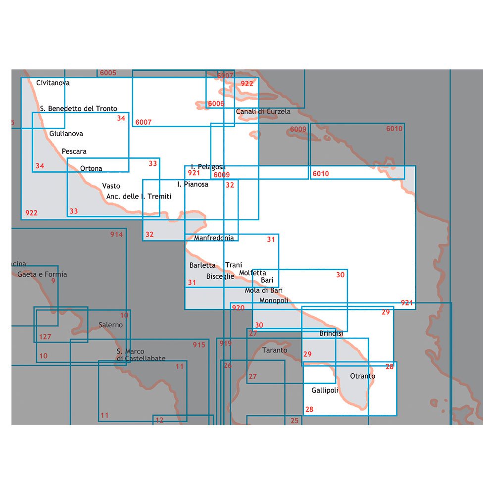 Купить Istituto idrografico 100030 Brindisi-Bari Морские карты Бесцветный 7ft.ru в интернет магазине Семь Футов