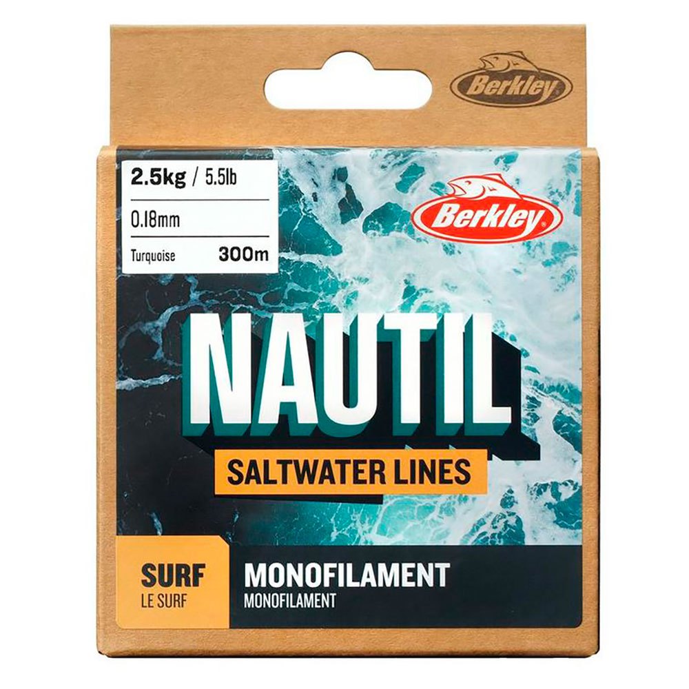 Купить Berkley 1560521 Nautil Surf 300 M Монофиламент Бесцветный Turquoise 0.220 mm  7ft.ru в интернет магазине Семь Футов