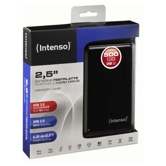 Купить Intenso 6021530 2.5 500GB Корпус для внешнего жесткого диска Черный Black 500 GB  7ft.ru в интернет магазине Семь Футов