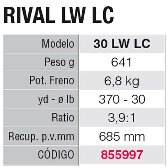 Купить PENN 855997 Rival LW LC Катушка Для Троллинга Черный 30  7ft.ru в интернет магазине Семь Футов