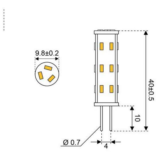 Купить Talamex 14340515 Super LED G4 27xSMD Белая  Warm White 146 Lumens  7ft.ru в интернет магазине Семь Футов