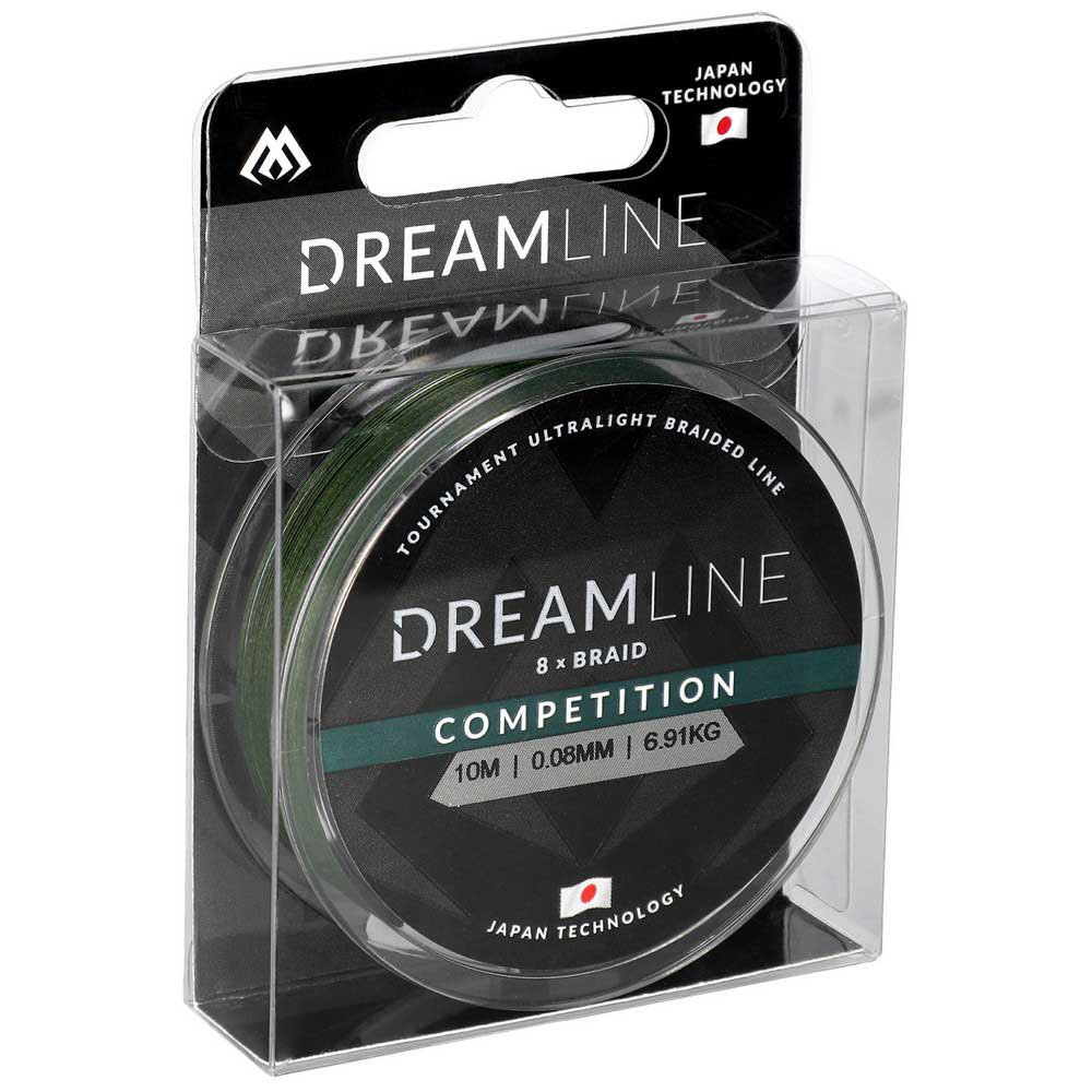 Купить Mikado ZDL000G-10-023 Dreamline Competition Плетеная леска 10 м Зеленый Green 0.230 mm  7ft.ru в интернет магазине Семь Футов