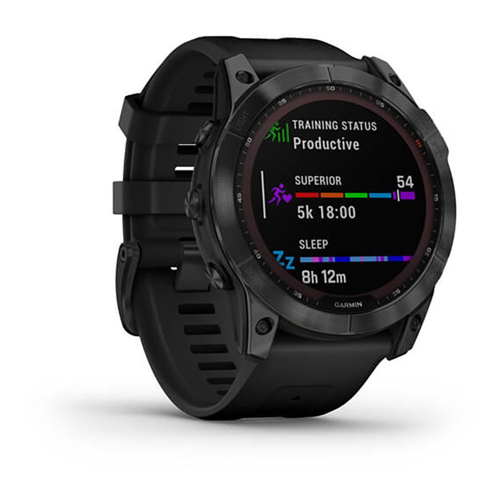 Купить Garmin 010-02541-23 Fenix 7X Sapphire Solar Часы Черный  Black DLC Titanium / Black 7ft.ru в интернет магазине Семь Футов