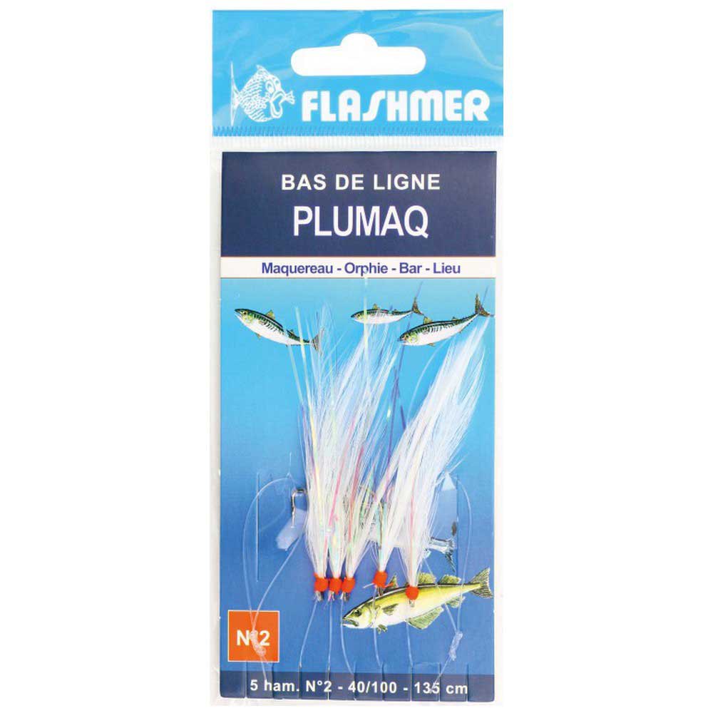 Купить Flashmer BDPM2C Plumaq Рыболовное Перо 5 крючки Многоцветный Red / Yellow 2  7ft.ru в интернет магазине Семь Футов