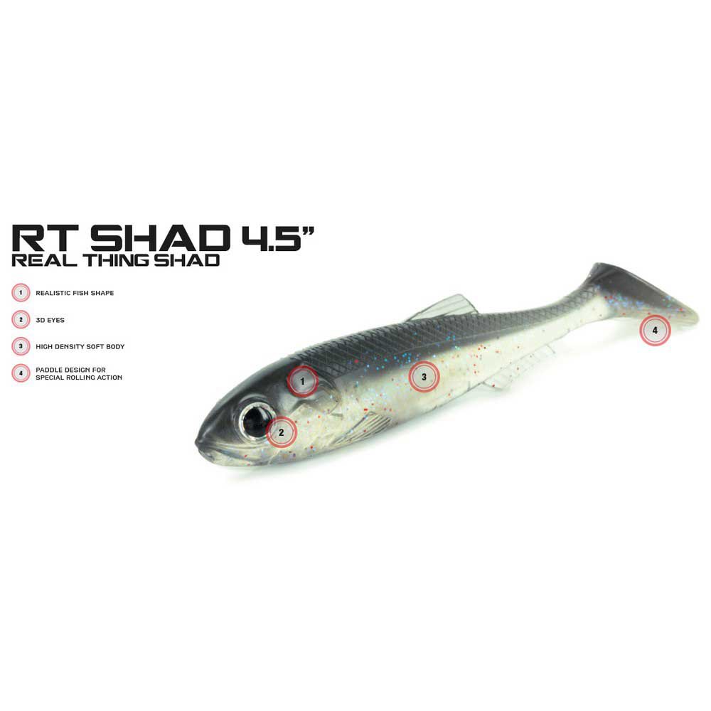 Купить Molix RTS45-138 Real Thing Shad 114 Mm Многоцветный  138 Wakasagi 7ft.ru в интернет магазине Семь Футов