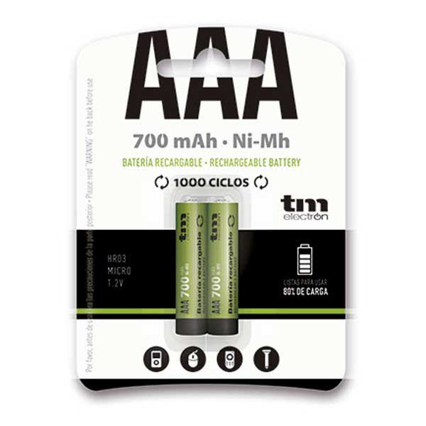 Купить Tm electron TMVH-AAA700H R03 NI-MH x2 Аккумуляторы ААА 700mAh Бесцветный Green 7ft.ru в интернет магазине Семь Футов