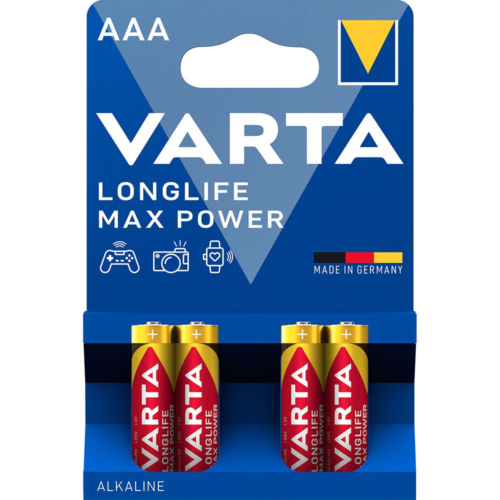 Купить Varta 38444 1x4 Longlife Max Power Micro AAA LR03 Аккумуляторы Голубой Blue 7ft.ru в интернет магазине Семь Футов
