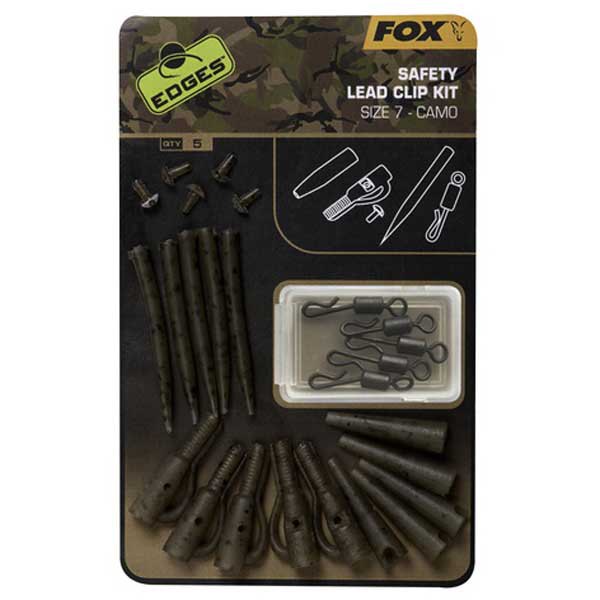 Купить Fox international CAC780 Edges Camo Safety Lead Clip Kit Серебристый Camo 7ft.ru в интернет магазине Семь Футов