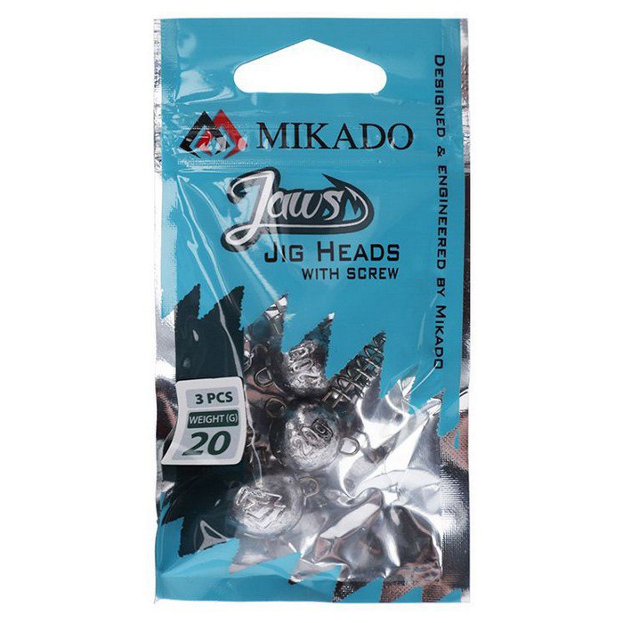 Купить Mikado OMGJ-25 Jaws Джиг-голова Серебристый Grey 25 g  7ft.ru в интернет магазине Семь Футов