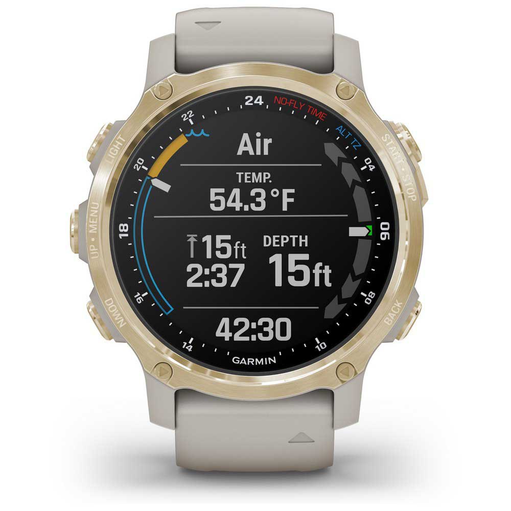 Купить Garmin 010-02403-01 Descent MK2S Компьютер Бежевый  Light Gold / Beige 7ft.ru в интернет магазине Семь Футов