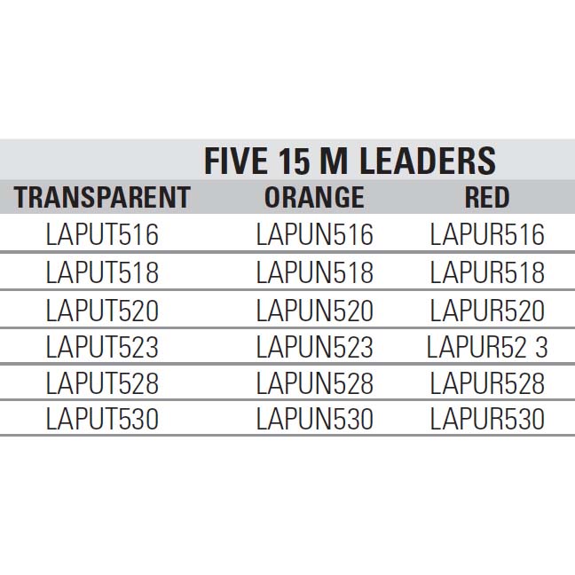 Купить Asari LAPUR516 SurfCasting Leaders 5x15 M Линия Белая  Red 0.16-0.48 mm  7ft.ru в интернет магазине Семь Футов