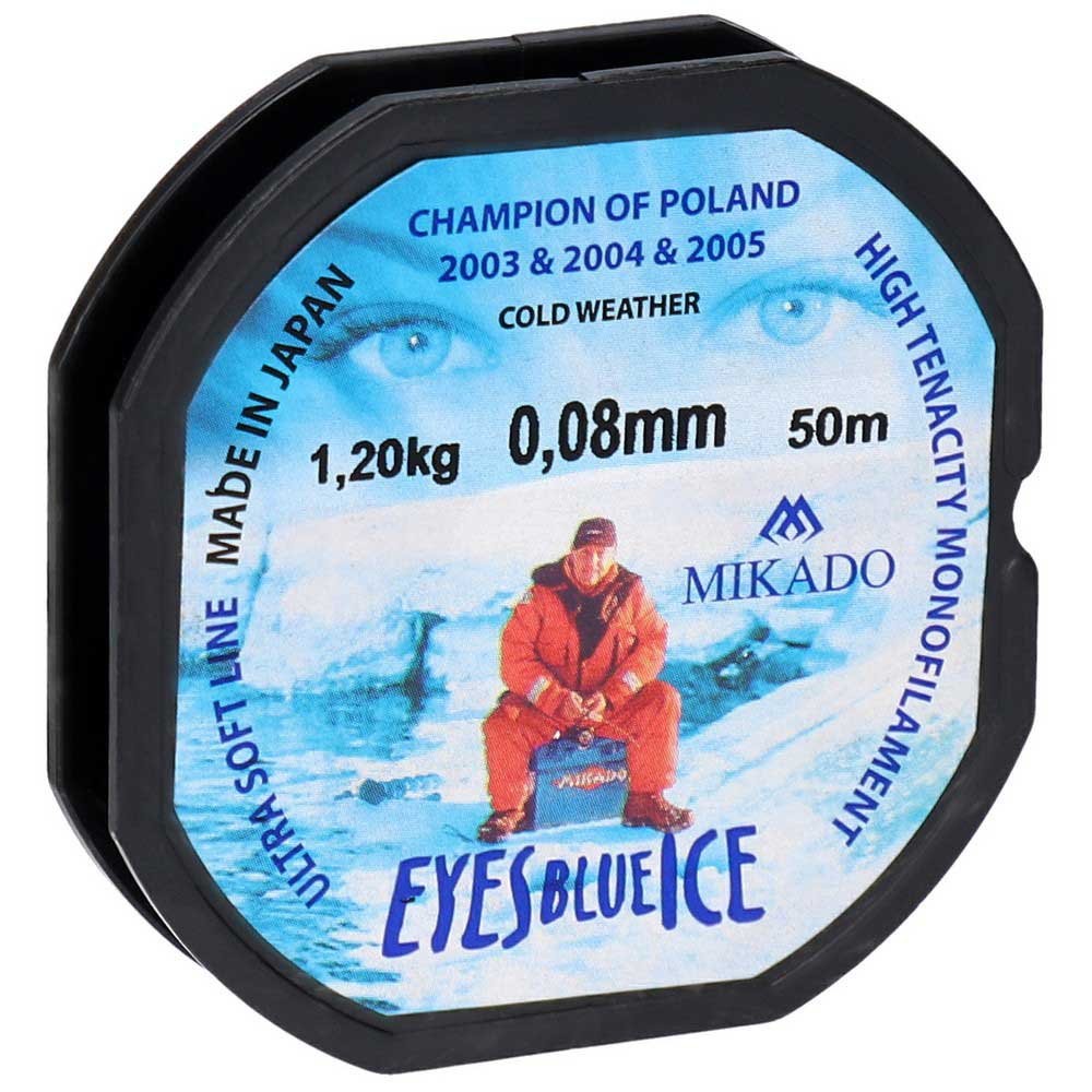 Купить Mikado ZHD-014 Eyes Blue Ice Мононить 50 м Черный Blue 0.140 mm  7ft.ru в интернет магазине Семь Футов