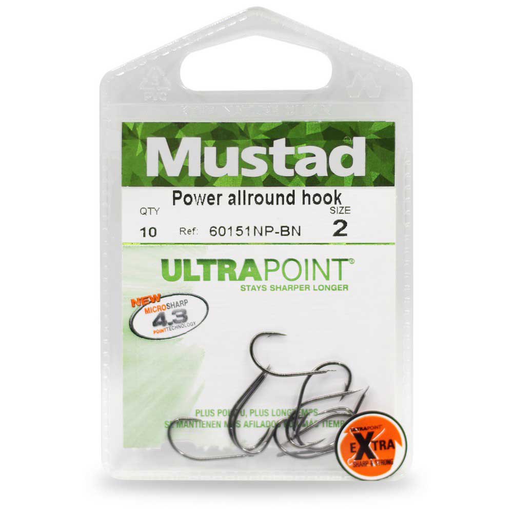 Купить Mustad 60151NP-BN-10-U10 Ultrapoint Power Allround Колючий Крючок С Лопатками Золотистый Black Nickel 10  7ft.ru в интернет магазине Семь Футов