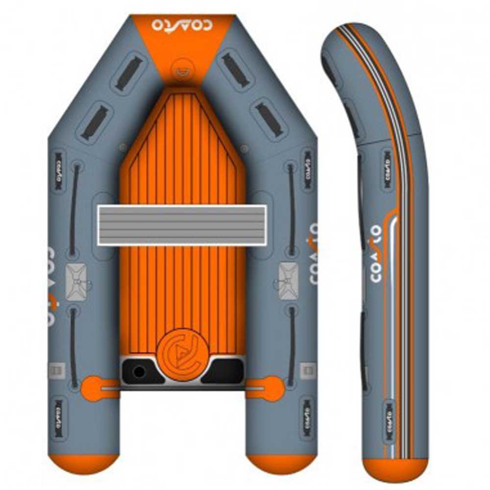 Купить Coasto 3700691413741 230 Развлекательная надувная лодка Серый Grey / Orange 3 Places  7ft.ru в интернет магазине Семь Футов