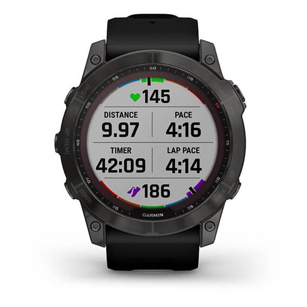 Купить Garmin 010-02541-11 Fenix 7X Sapphire Solar Часы Черный  Carbon Grey DLC Titanium / Black 7ft.ru в интернет магазине Семь Футов