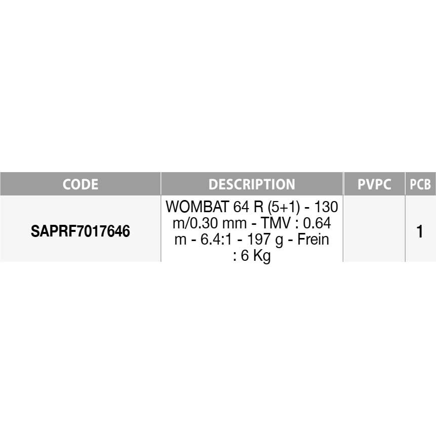 Купить Sakura SAPRF7017646 Wombat 64R Мультипликаторная Катушка Серый Black Ratio: 6.4:1  7ft.ru в интернет магазине Семь Футов