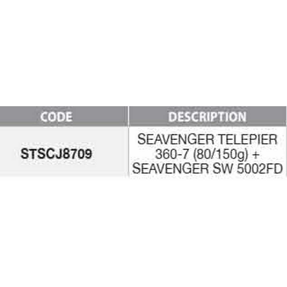 Купить Sunset STSCJ8709 Seavenger Telepier Комбинация джиггинга Серебристый Black 3.60 m  7ft.ru в интернет магазине Семь Футов