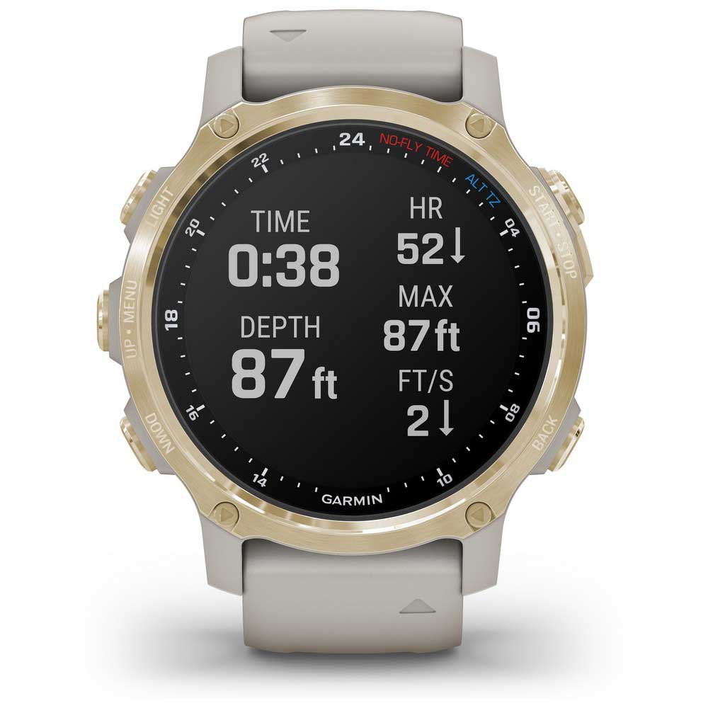 Купить Garmin 010-02403-01 Descent MK2S Компьютер Бежевый  Light Gold / Beige 7ft.ru в интернет магазине Семь Футов