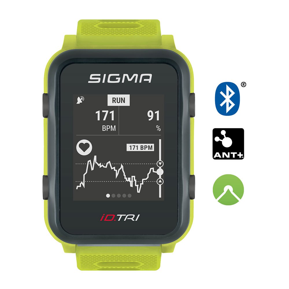 Купить Sigma 24270 ID Tri Pack Часы Желтый  Neon Green 7ft.ru в интернет магазине Семь Футов