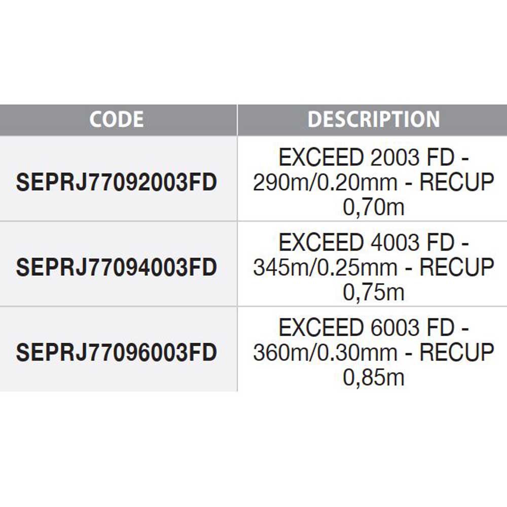 Купить Sert SEPRJ77092003FD Exceed FD Катушка Черный  2000  7ft.ru в интернет магазине Семь Футов