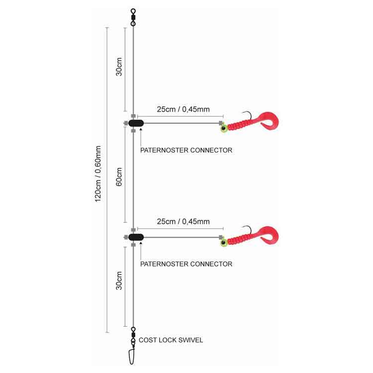 Купить SPRO 004740-00502-00000-00 Salt Twister Мягкая приманка Красный Red 1/0  7ft.ru в интернет магазине Семь Футов