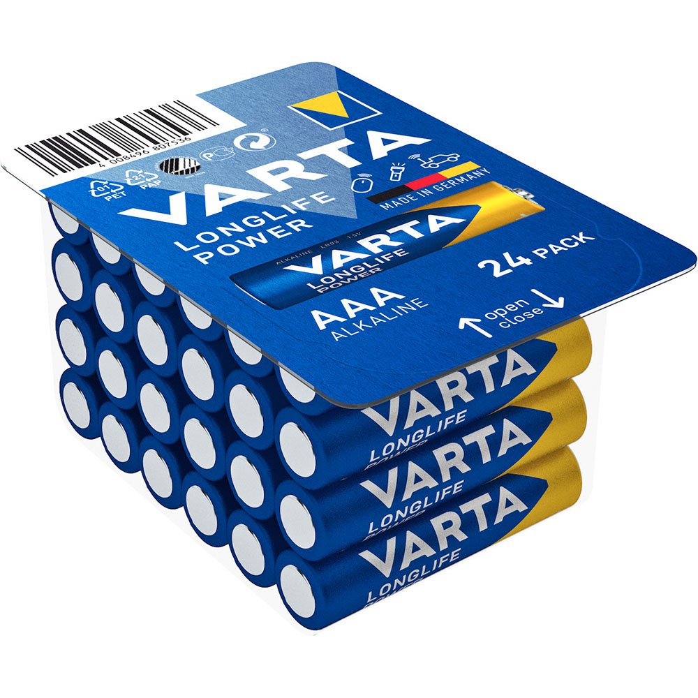 Купить Varta 38615 1x24 Longlife Power AAA LR03 Аккумуляторы Голубой Blue 7ft.ru в интернет магазине Семь Футов