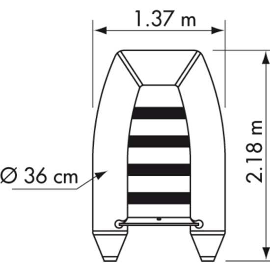 Купить Plastimo 61163 Raid II P220SH Надувная лодка Серый Grey 1 Place  7ft.ru в интернет магазине Семь Футов