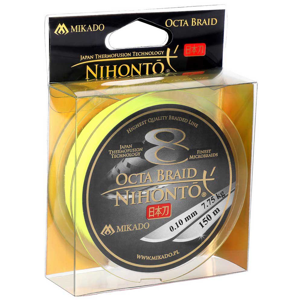 Купить Mikado Z24F-026 Nihonto Octa Плетеная леска 150 м Желтый Yellow 0.260 mm  7ft.ru в интернет магазине Семь Футов