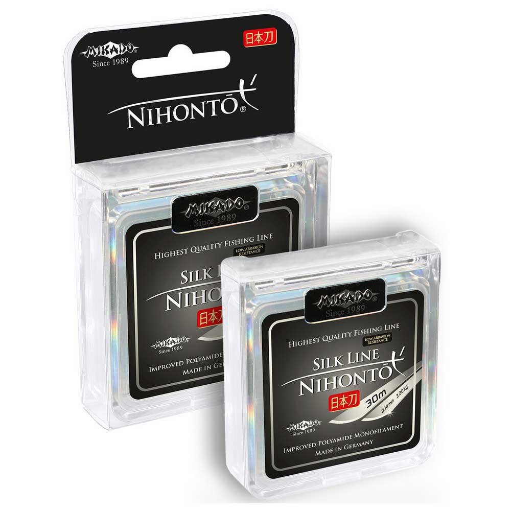 Купить Mikado ZNS3-010 Nihonto Silk Мононить 30 м Серый  Grey Mat 0.100 mm  7ft.ru в интернет магазине Семь Футов
