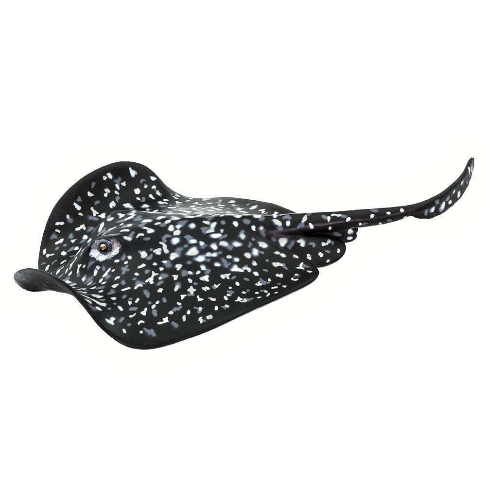 Купить Safari ltd S100317 Marble Ray Фигура Черный  Black / White From 3 Years  7ft.ru в интернет магазине Семь Футов