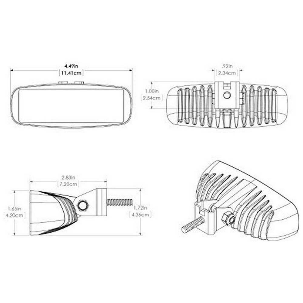 Купить Lumitec 451-101103 Caprera 2 Белый/красный светодиод с регулируемой яркостью Белая White 1000 Lumens  7ft.ru в интернет магазине Семь Футов