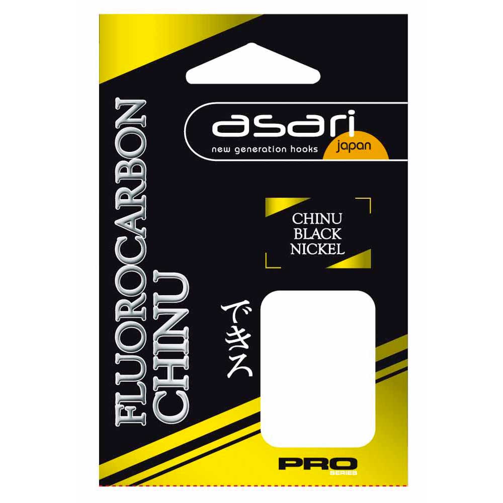 Купить Asari AFC-1/0 Chinu Fluorocarbon Pro Крюк Черный  Black Nickel (6 pcs) 1/0  7ft.ru в интернет магазине Семь Футов