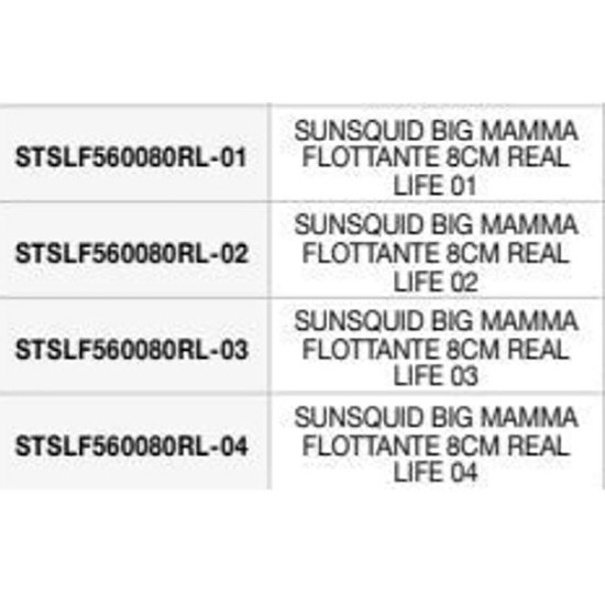 Купить Sunset STSLF560080RL-01 Sunsquid Big Mamma Real Life Кальмар 80 Mm 13g Многоцветный 01 7ft.ru в интернет магазине Семь Футов