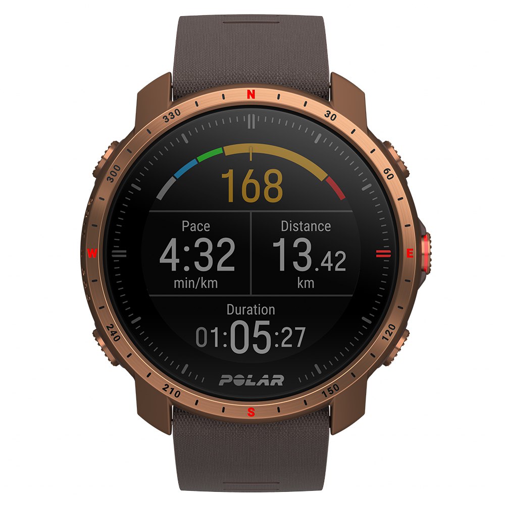 Купить Polar 90085775 Grit X Pro Сапфировые часы Черный Brown / Nordic Cooper M-L  7ft.ru в интернет магазине Семь Футов