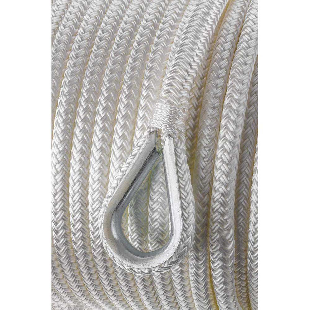 Купить Seachoice 50-42111 Nylon Анкерная веревка с двойной оплеткой 45.7 m Белая White 3/8´´  7ft.ru в интернет магазине Семь Футов