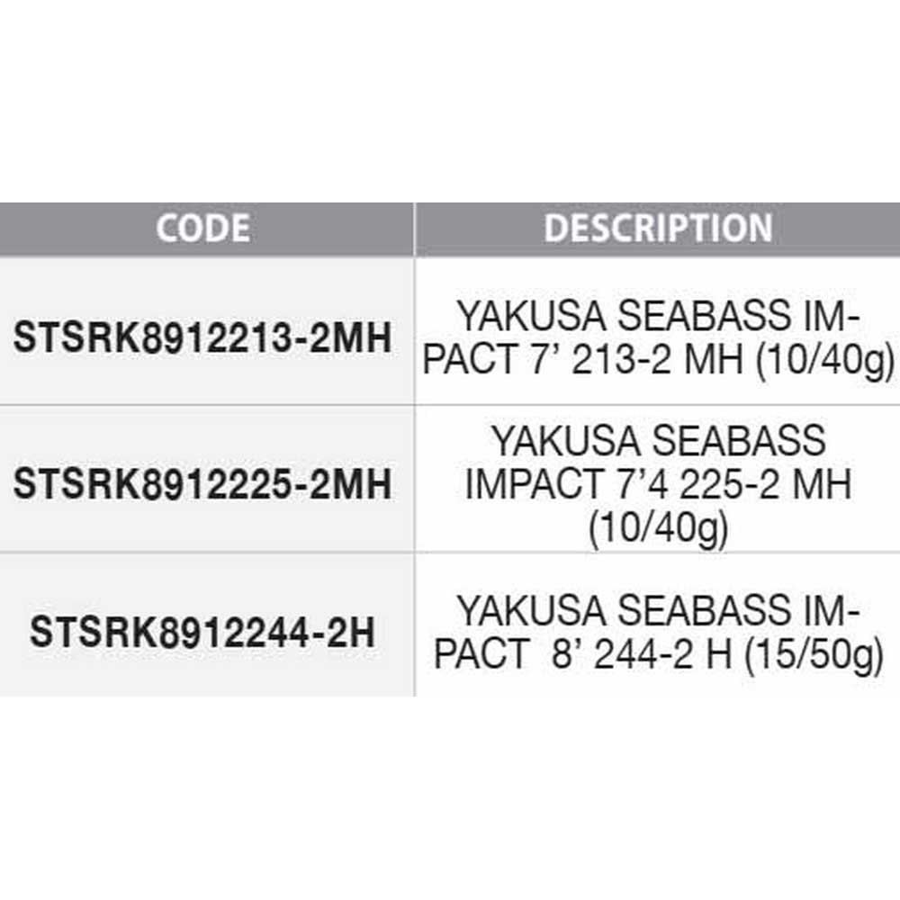 Купить Sunset STSRK8912225-2MH Yakusa Seabass Impact Удочка Для Джиггинга Черный Grey 2.25 m  7ft.ru в интернет магазине Семь Футов