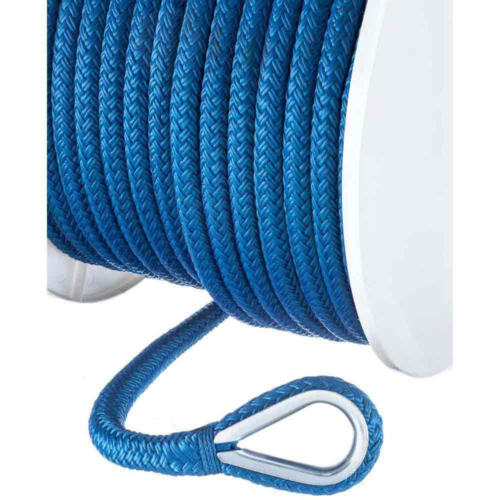 Купить Seachoice 50-42251 Nylon Анкерная веревка с двойной оплеткой 45.7 m Голубой Blue 1/2´´  7ft.ru в интернет магазине Семь Футов