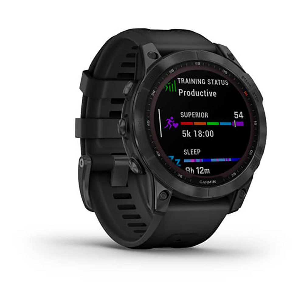 Купить Garmin 010-02540-11 Fenix 7 Solar Часы Черный  Slate Grey / Black 7ft.ru в интернет магазине Семь Футов