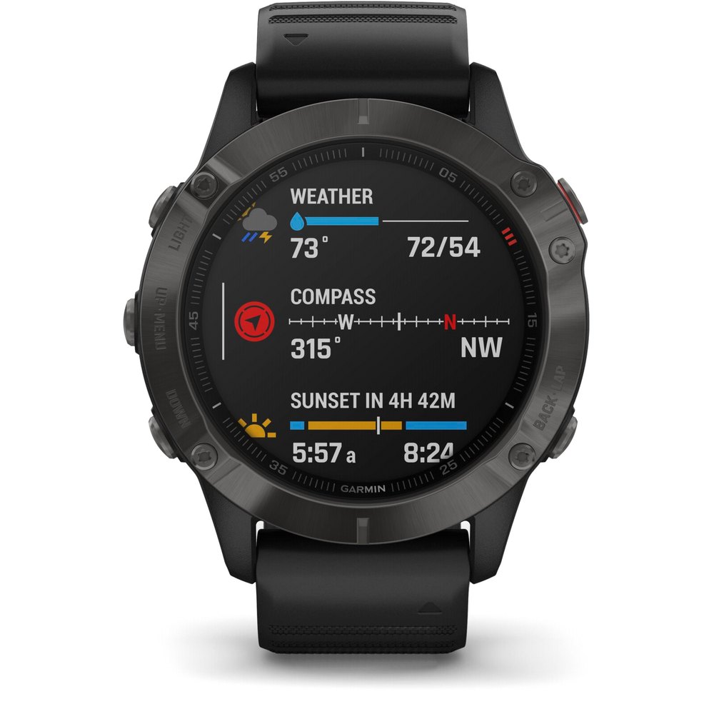 Купить Garmin 010-02158-11 Fenix 6 Sapphire Часы Черный  Black 7ft.ru в интернет магазине Семь Футов