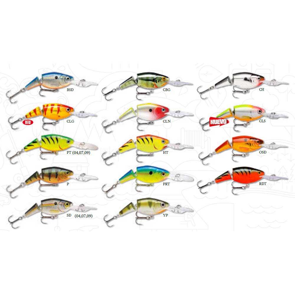 Купить Rapala 14RAJSR05P Shad Rap Шарнирный воблер 50 Mm 8g Многоцветный P 7ft.ru в интернет магазине Семь Футов