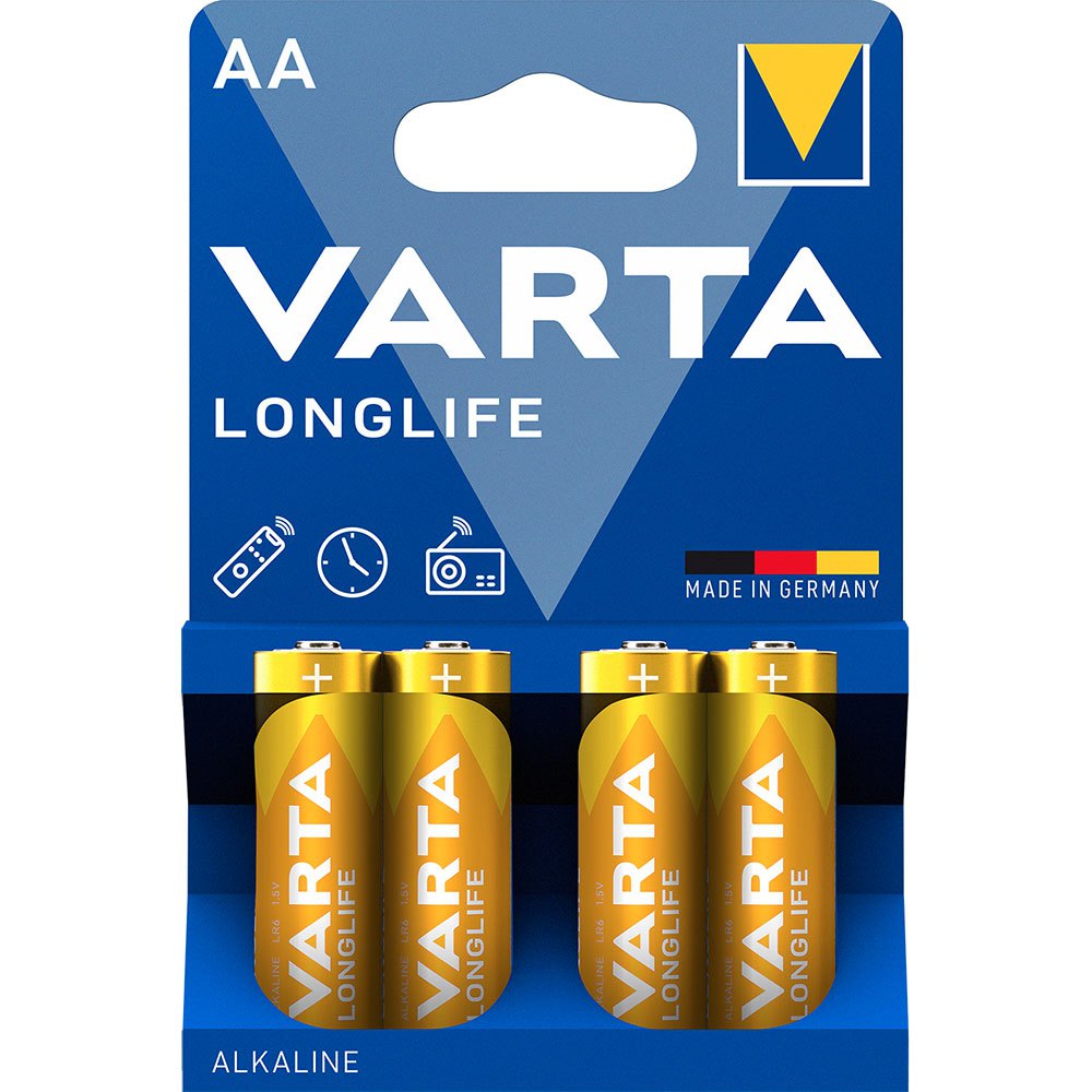Купить Varta 38491 Longlife Mignon AA LR 6 Аккумуляторы Желтый Blue 7ft.ru в интернет магазине Семь Футов