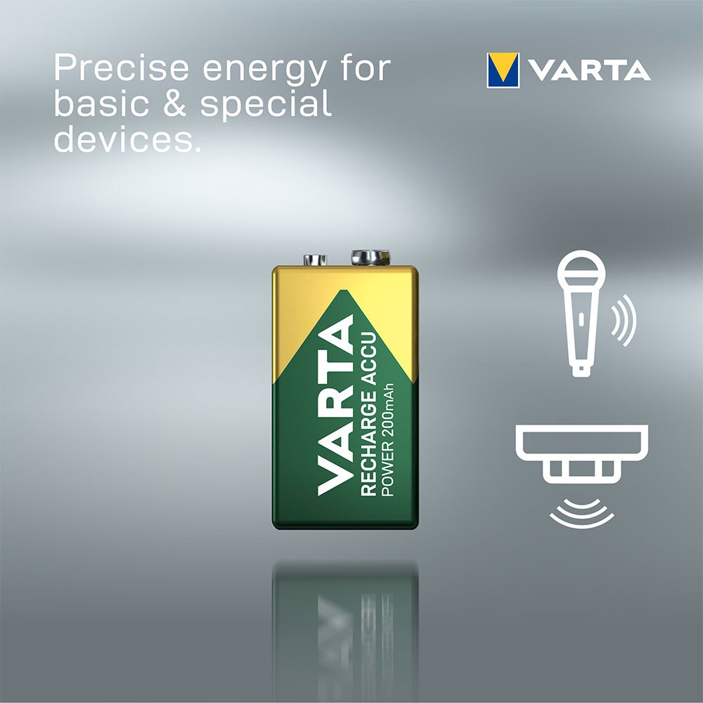 Купить Varta 38652 Аккумуляторная батарея Accu Power 9V 6LP3146 200mAh Зеленый Green / Silver 7ft.ru в интернет магазине Семь Футов