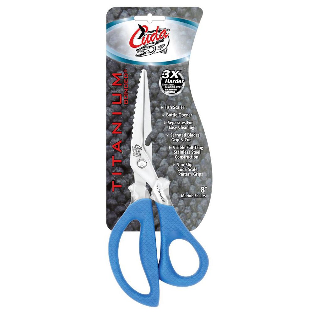 Купить Cuda 220190 Titanium Nitride Bonded Detachable Marine Shears Серый Grey 9 cm  7ft.ru в интернет магазине Семь Футов