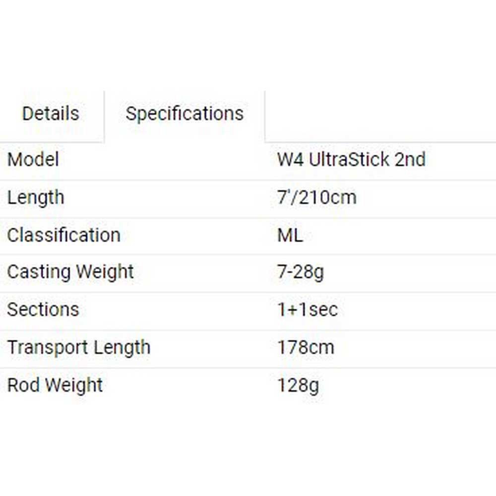 Купить Westin W434-0702-ML W4 UltraStick 2nd Удочка Для Джиггинга Черный Black 2.10 m  7ft.ru в интернет магазине Семь Футов